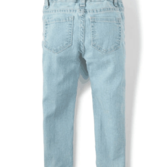 Toddler Girl's Snowflake Wash Basic Skinny Jeans - Picture 2 of 4